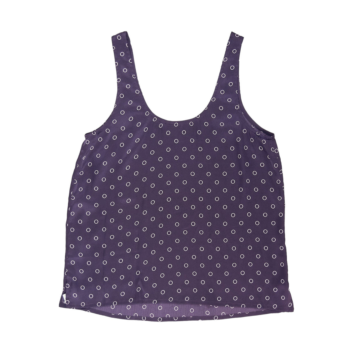 Omnes Purple Polka Dot Tank Top