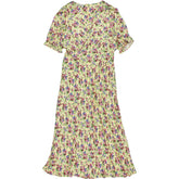 Baukjen Butter Floral Lottie Satin Midi Tea Dress