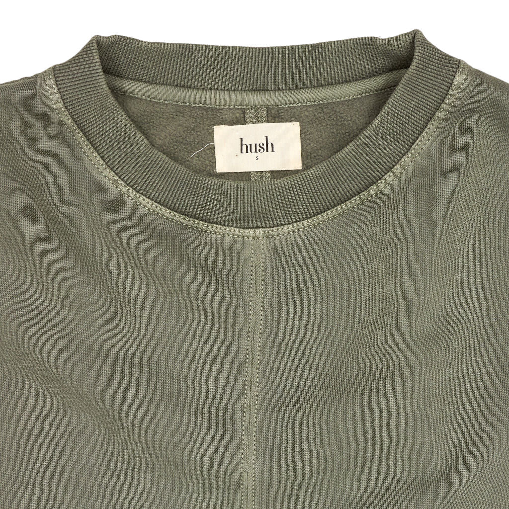 Hush Dark Khaki Amara Seam Sweatshirt