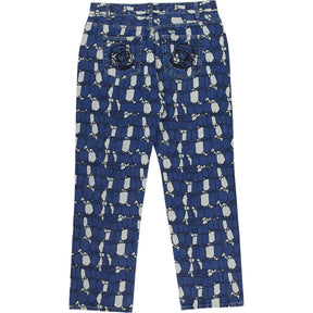 Billionaire Boys Club Gator Camo Blue Patterned Jeans RRP £260