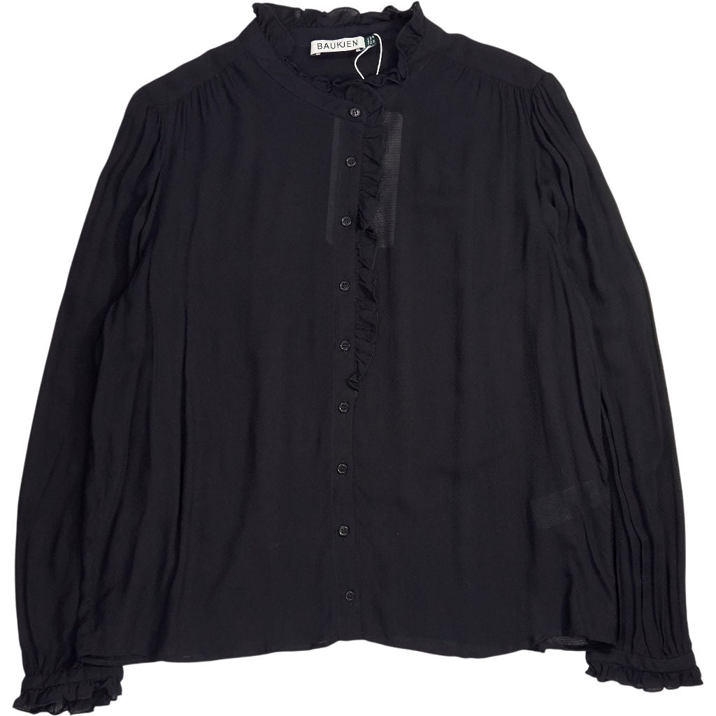 Baukjen Black Roxy Georgette Pintuck Blouse
