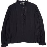 Baukjen Black Roxy Georgette Pintuck Blouse