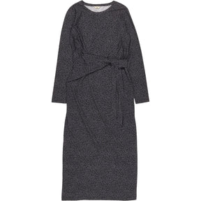 Hush Grey Leopard Suzie Tie Side Dress