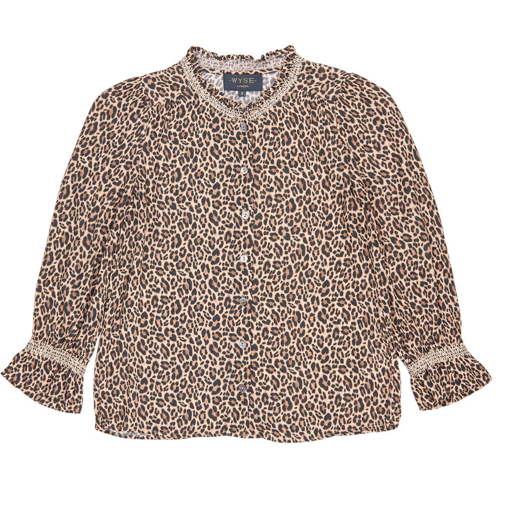 WYSE Leopard Print Blouse