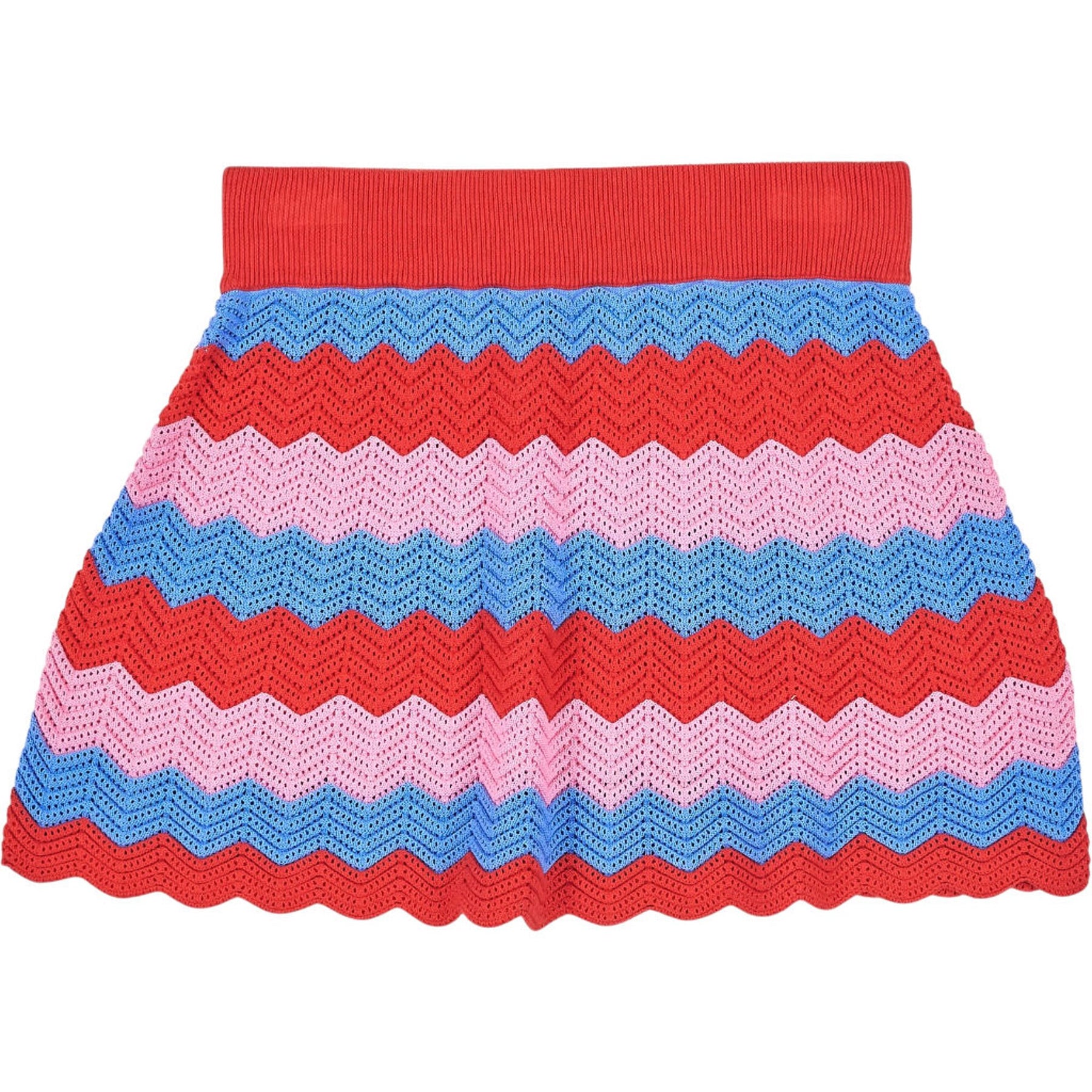 OMNES Multicoloured Knitted Chevron Skirt