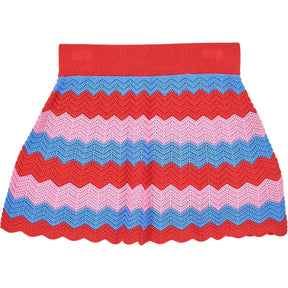 OMNES Multicoloured Knitted Chevron Skirt