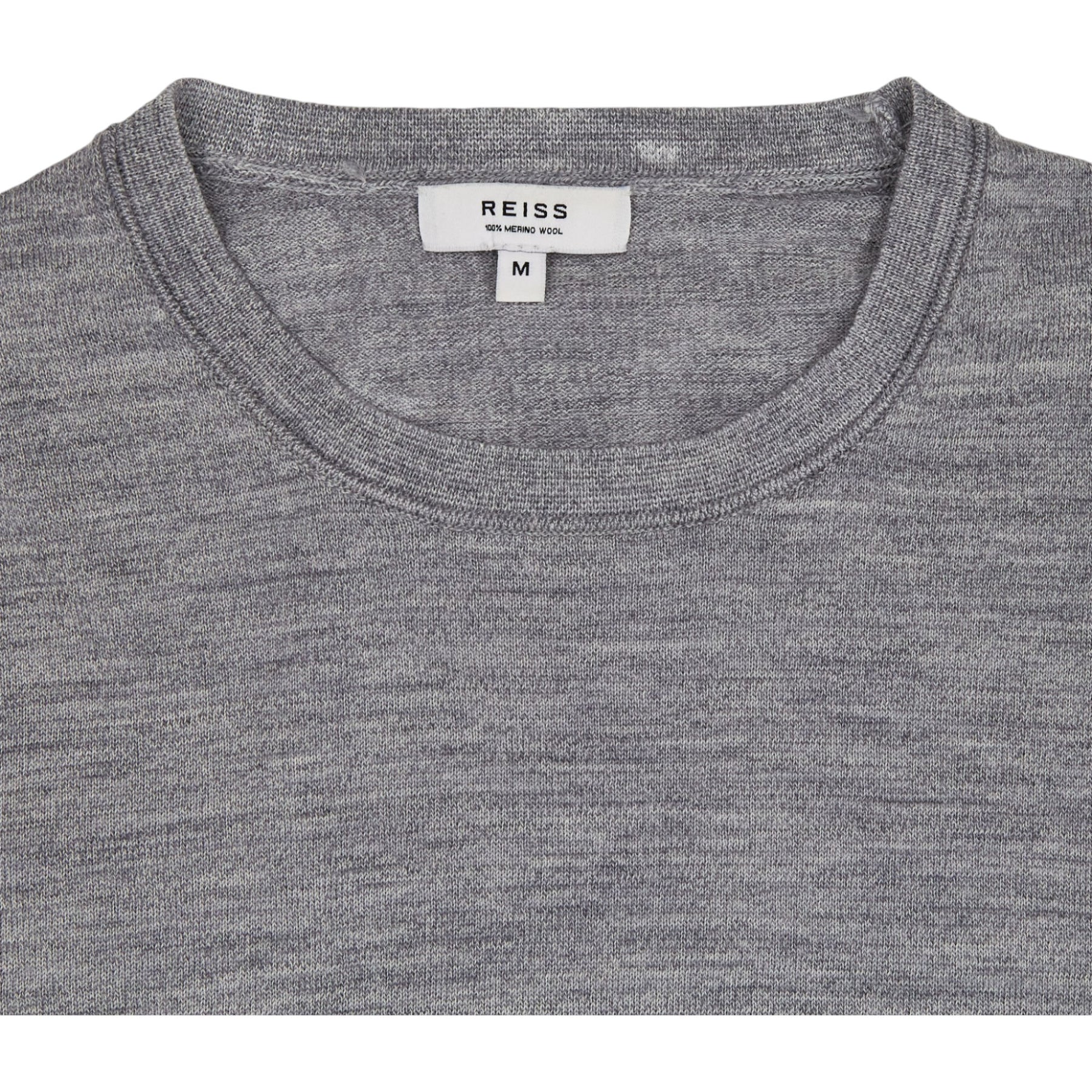 Reiss Grey Merino Wool Jumper