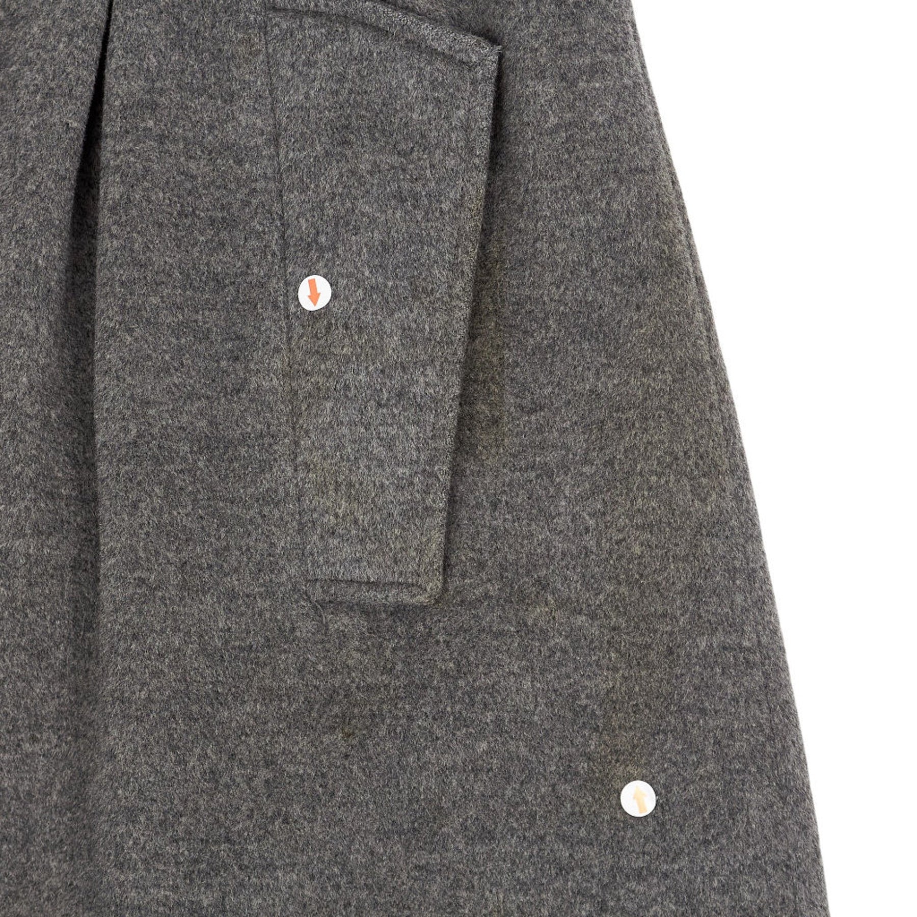 Diane von Furstenberg Grey Wool Blend Coat