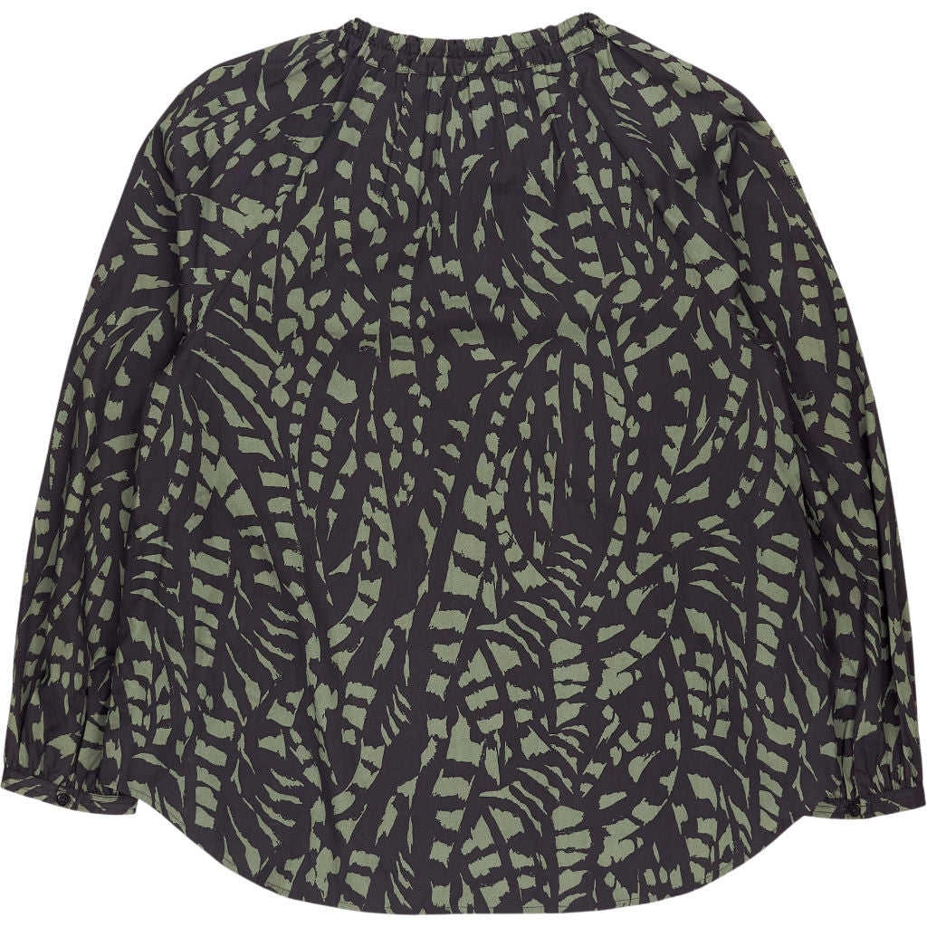 Hush Charcoal Print Cotton Top