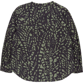 Hush Charcoal Print Cotton Top