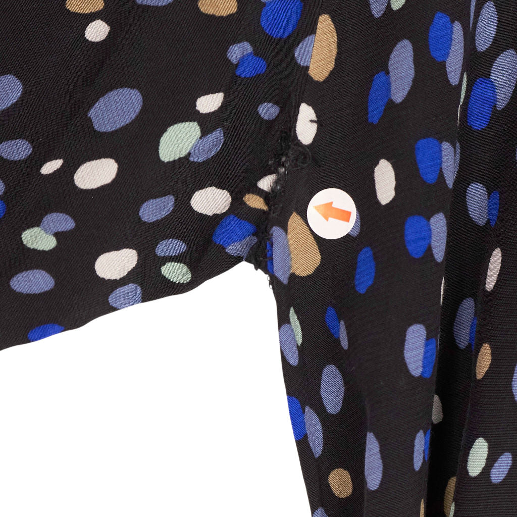& Other Stories Black Blue Patterned Dress