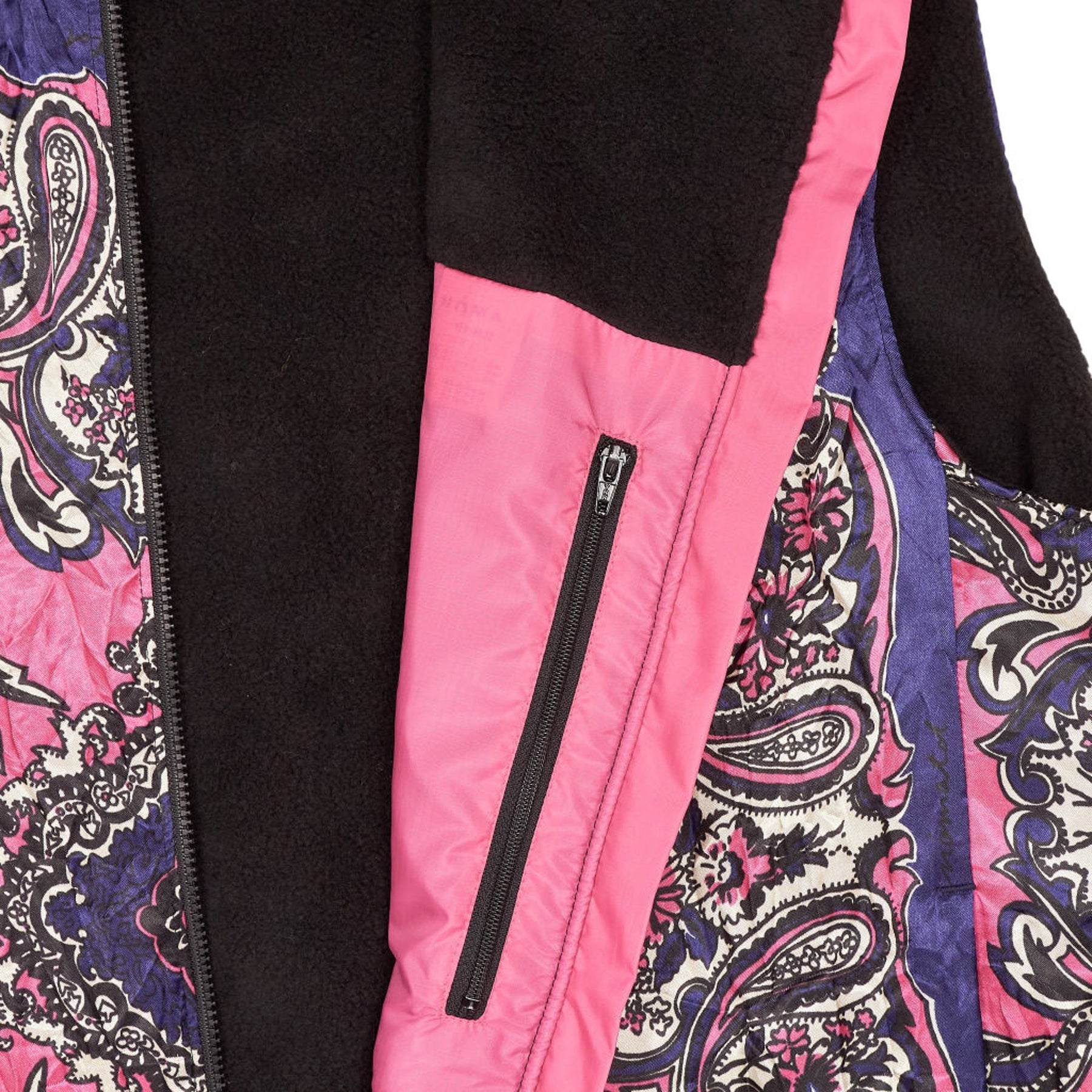 Noma t.d. Reversible Wrinkled Vest in Navy Paisley