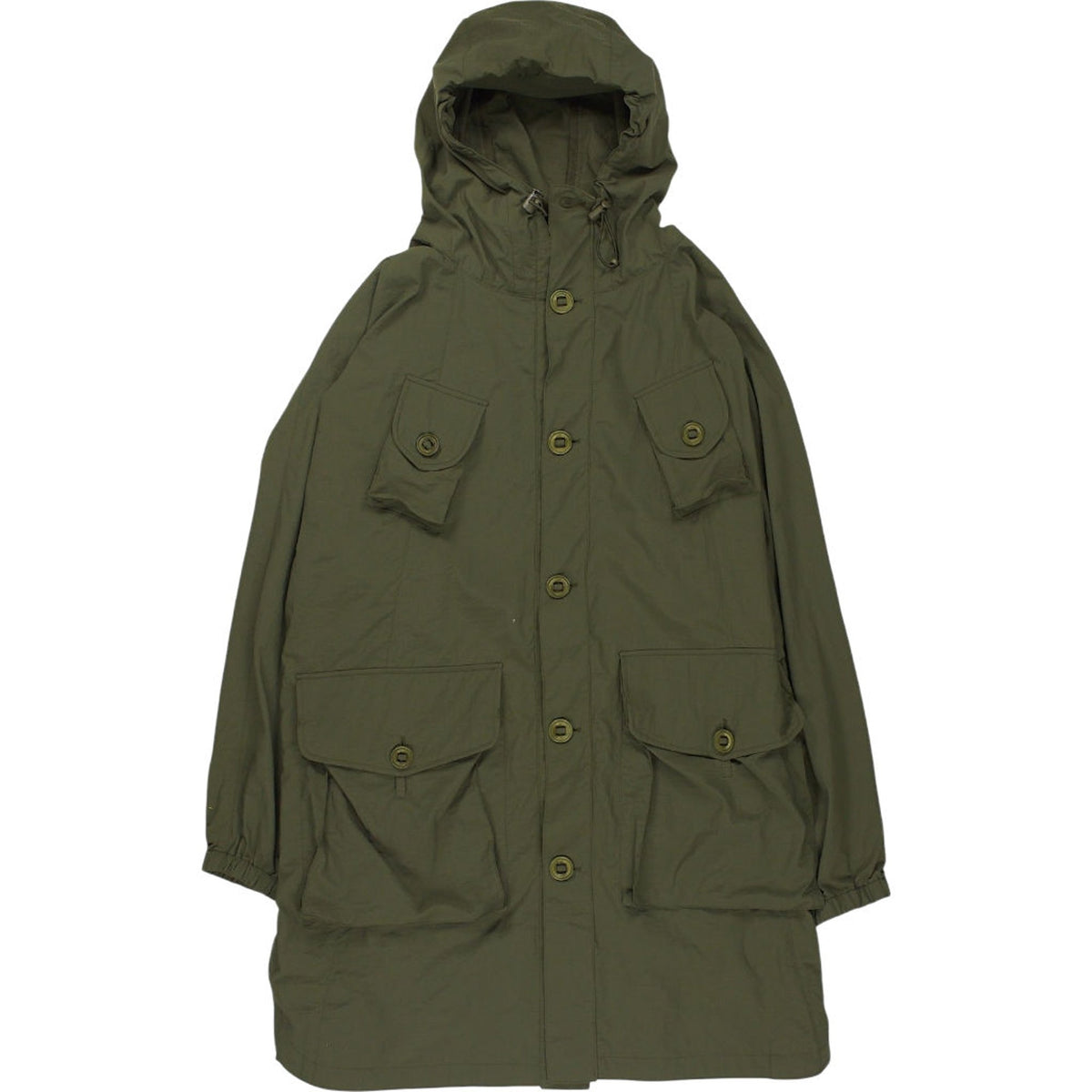 YMC Olive Poncho Hooded Coat