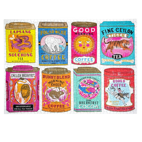 'Vintage Tea & Coffee Tins' Premium Jigsaw Puzzle