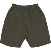 Hamilton + Hare Khaki Linen Shorts