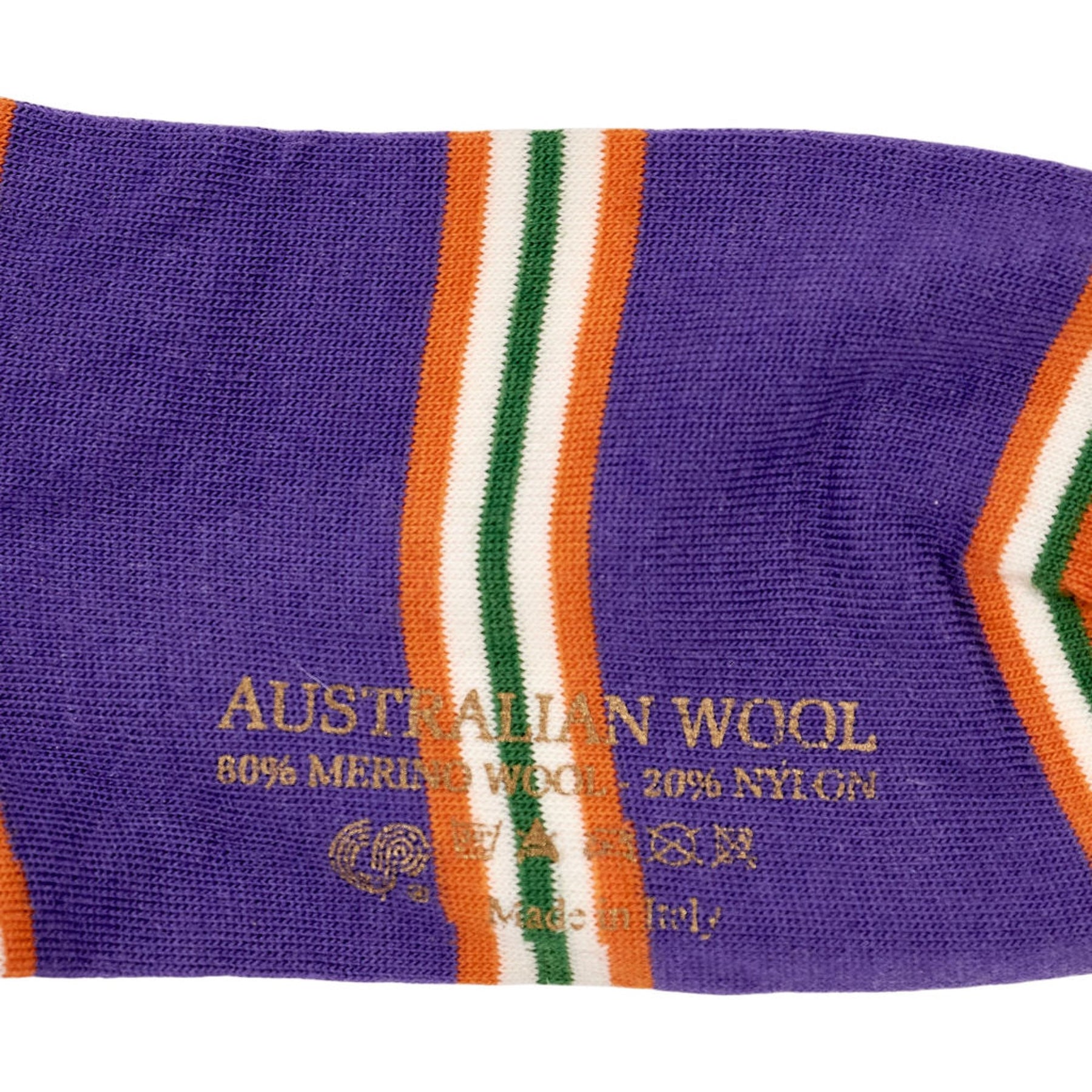 Drake's Multicolour Striped Wool Socks