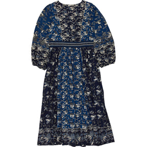 Ulla Johnson Blue Floral Midi Dress
