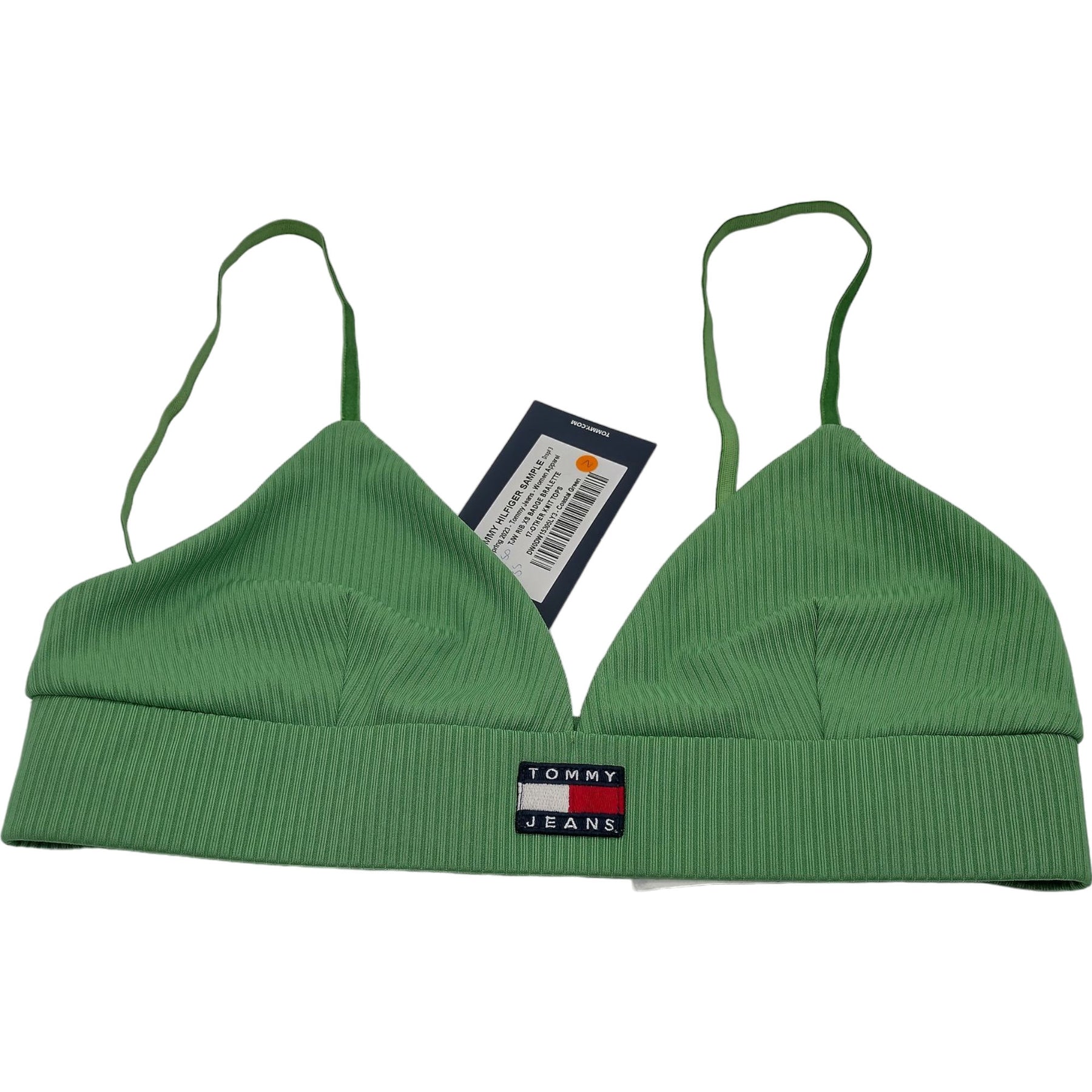 Tommy Hilfiger Green TJW Rib S Badge Bralette
