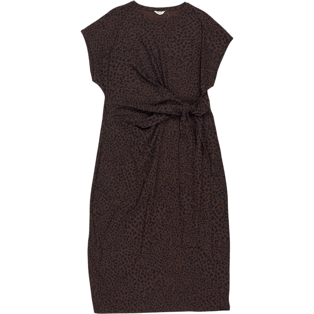 Hush Brown Trinny Stretch Jersey Midi Dress