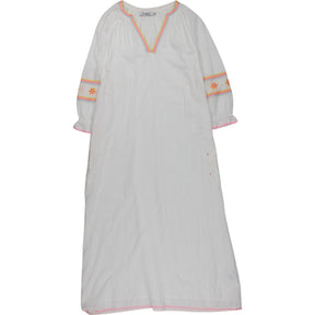 NRBY White Embroidered Cotton Dress