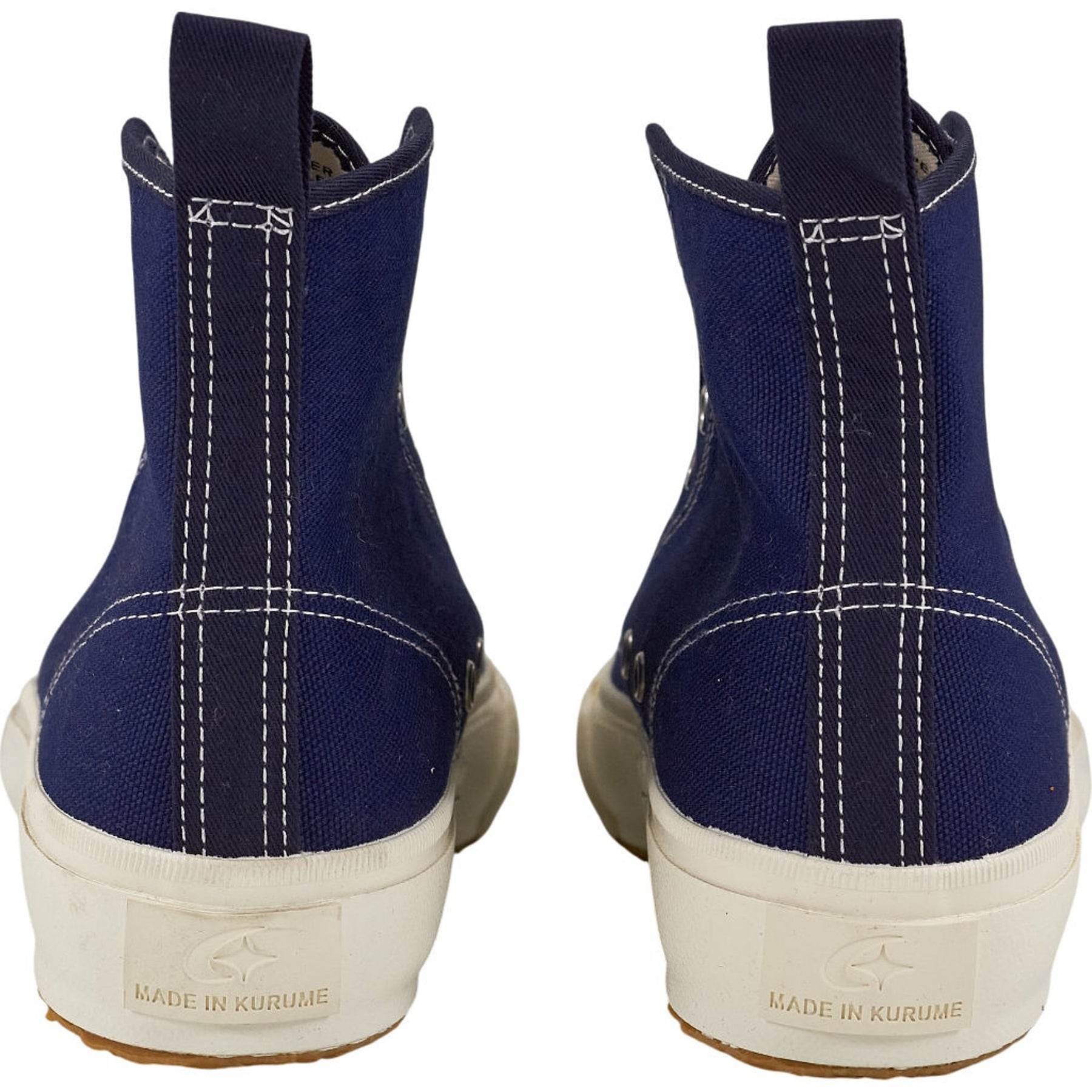 YMC Navy High Top Trainers