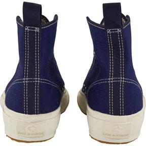 YMC Navy High Top Trainers