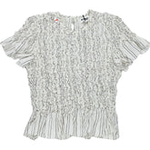 YMC Ecru Striped Grapevine Top