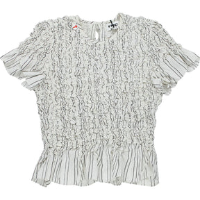 YMC Ecru Striped Grapevine Top