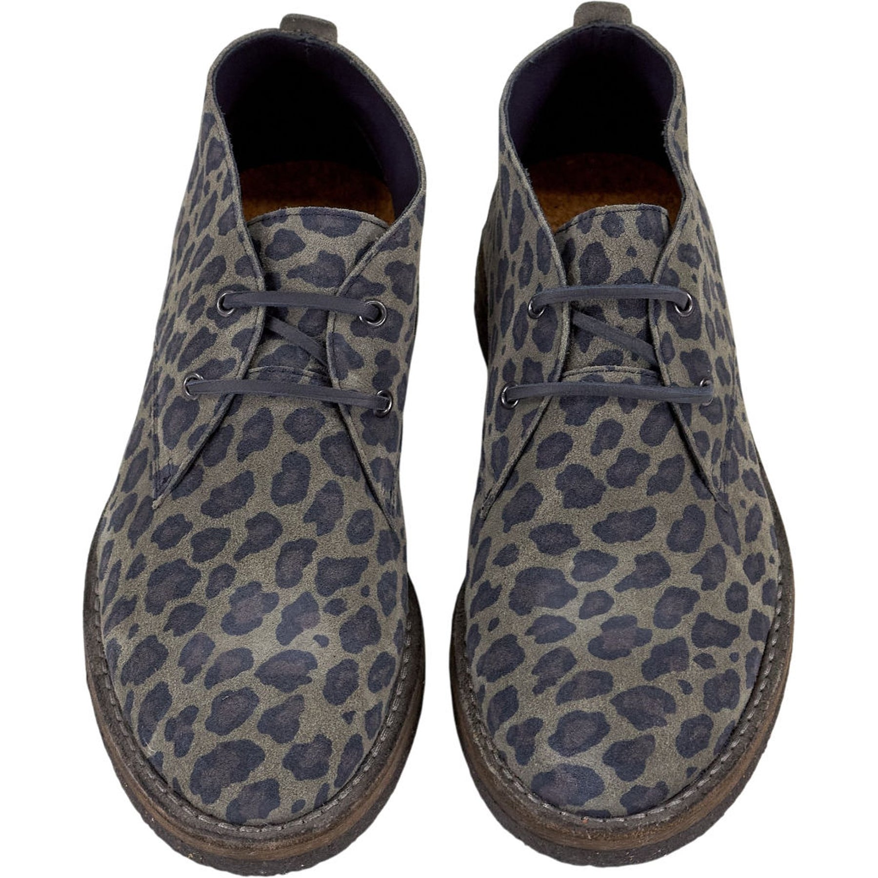 YMC Leopard Print Desert Boots