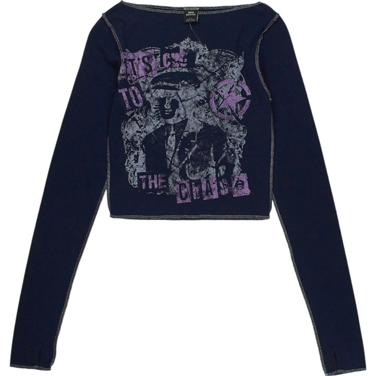 Urban Outfitters Blue Graphic Top
