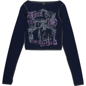 Urban Outfitters Blue Graphic Top