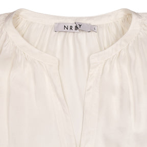 NRBY White Silk Blouse