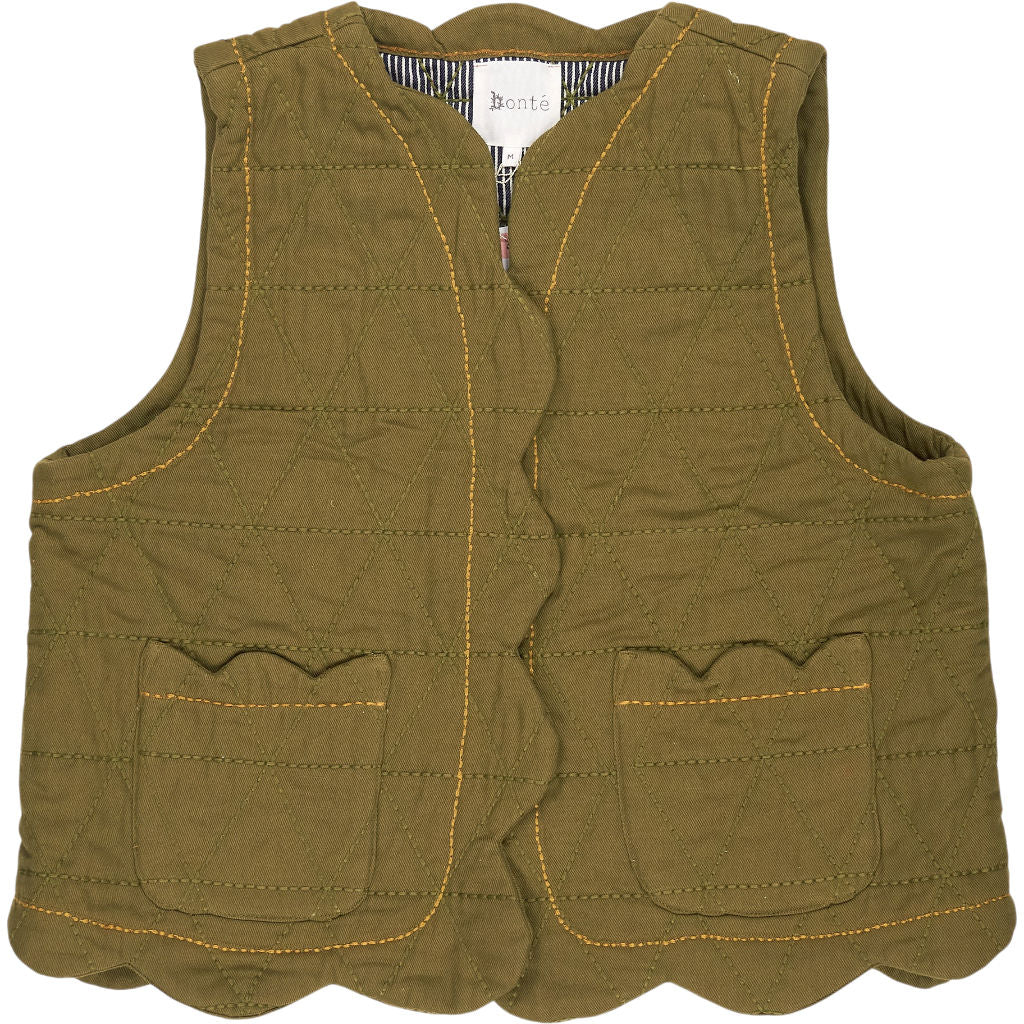 Bonte Olive Estelle Jacket Quilted Sleeveless