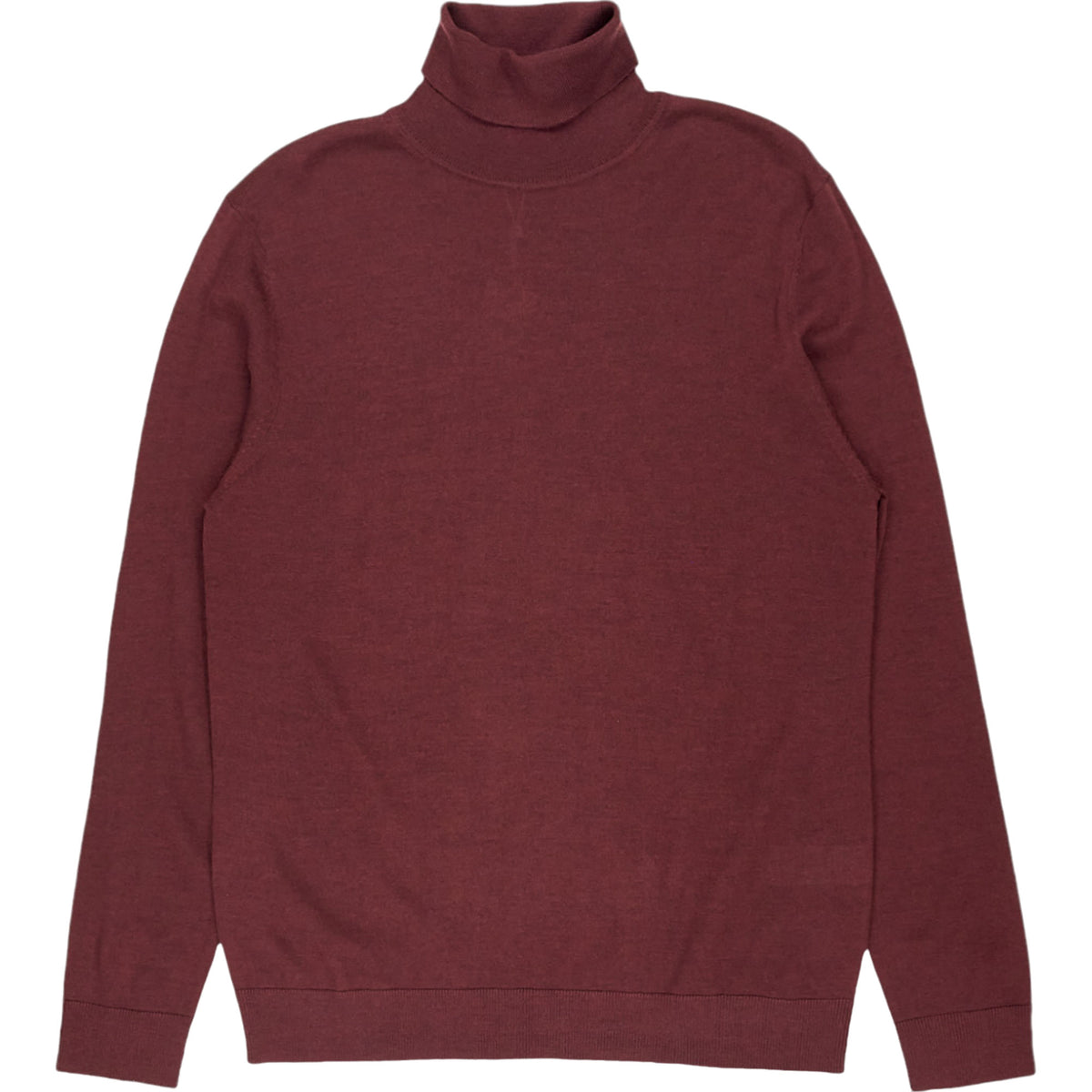 Moss Wine Roll Neck Jumper