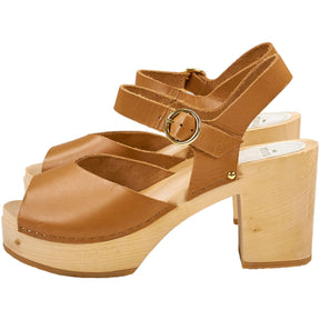 Youyou Tan Leather Sandals