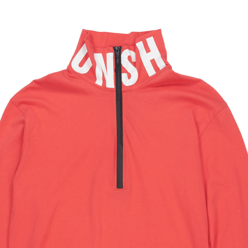Shannon Red High Neck Long Sleeve Top