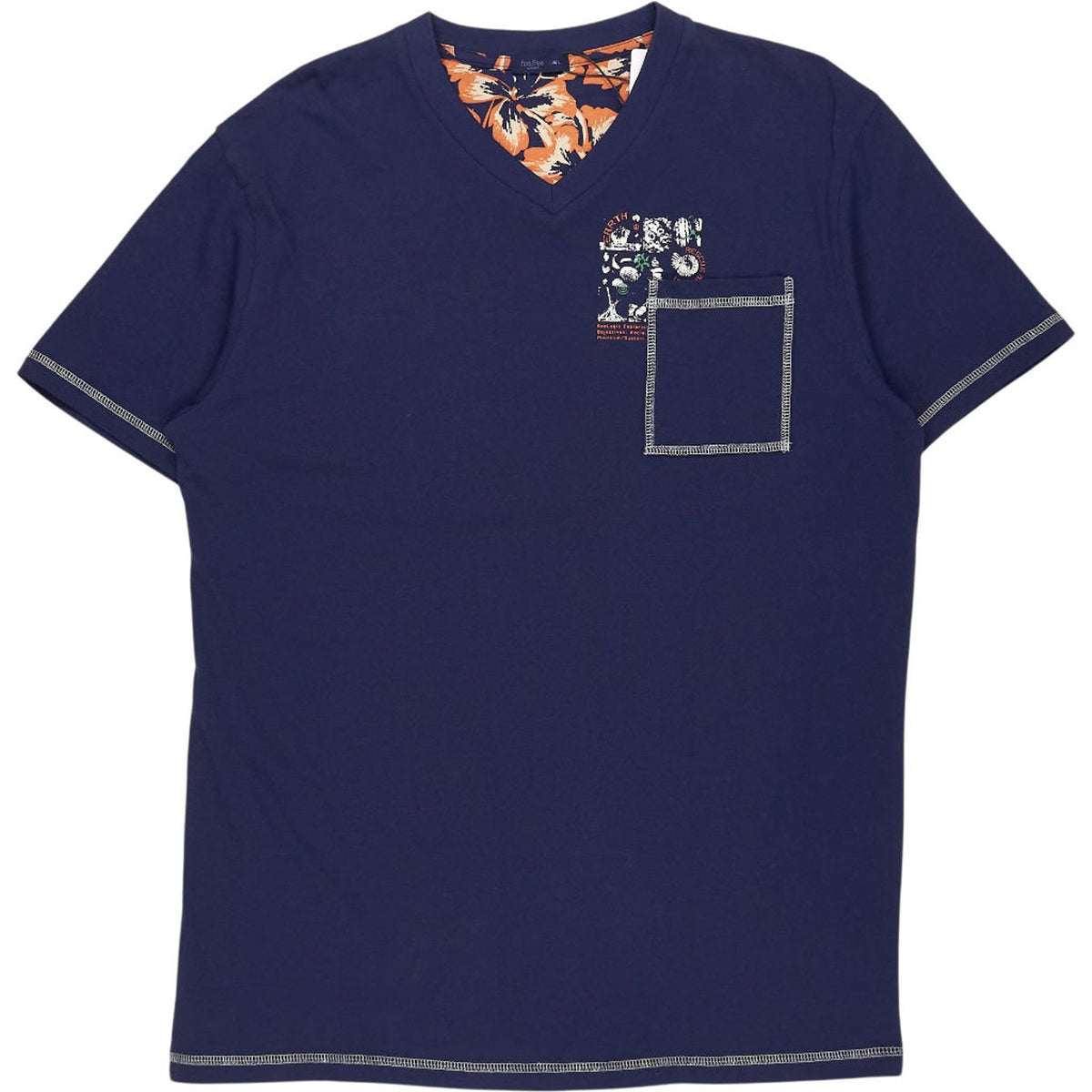 Promise Navy V-Neck Sleep Shirt