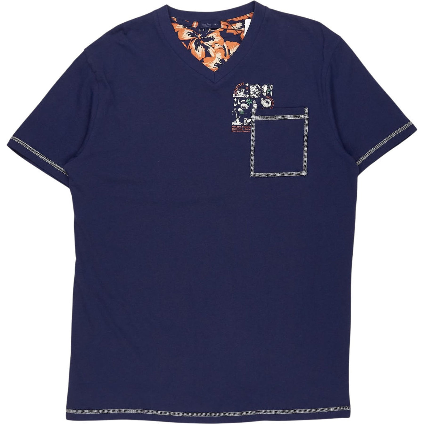 Promise Navy V-Neck Sleep Shirt