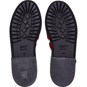 Margaret Howell Red Suede Sandals