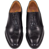 Crockett & Jones Black Leather Oxford Shoes