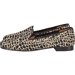 Stubbs & Wootton Black Patterned Slippers