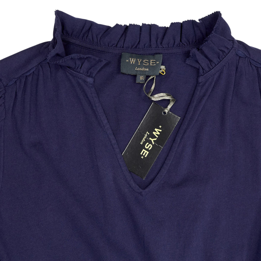 WYSE Navy Primrose Jersey Dress