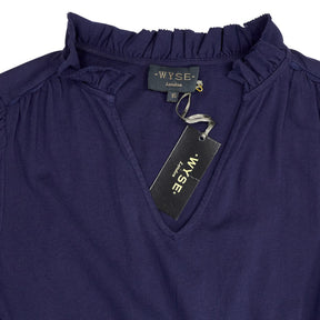 WYSE Navy Primrose Jersey Dress