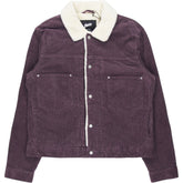 Pull&Bear Purple Sherpa Lined Jacket