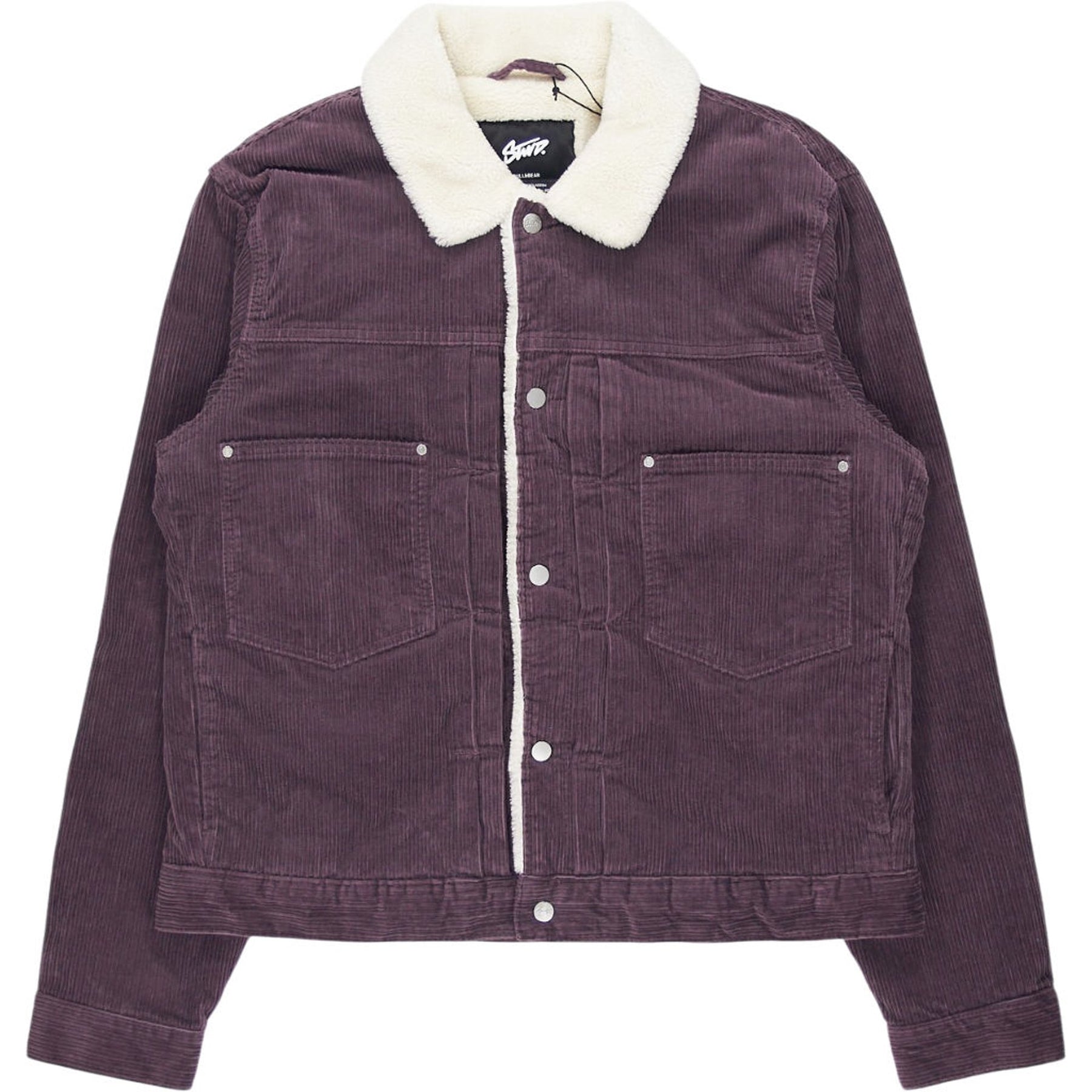 Pull&Bear Purple Sherpa Lined Jacket