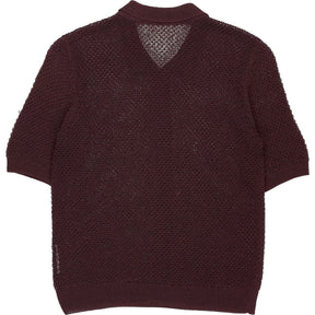 Hush Burgundy Soft Mesh Top