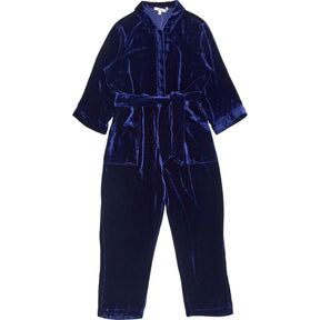 NRBY Blue Velvet Jumpsuit
