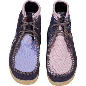 By Walid Pink Anka Lace-Up Shoes