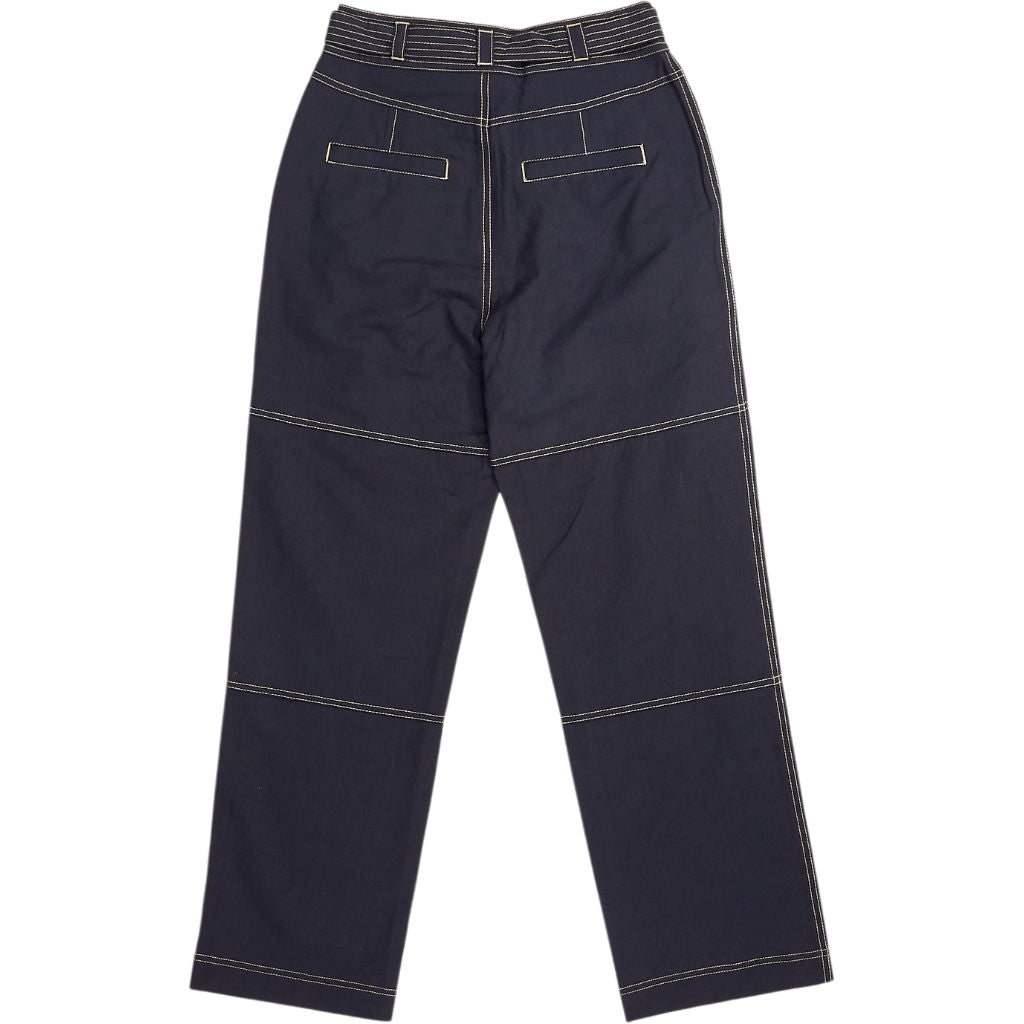 Wyse Black Cara Cotton Trousers