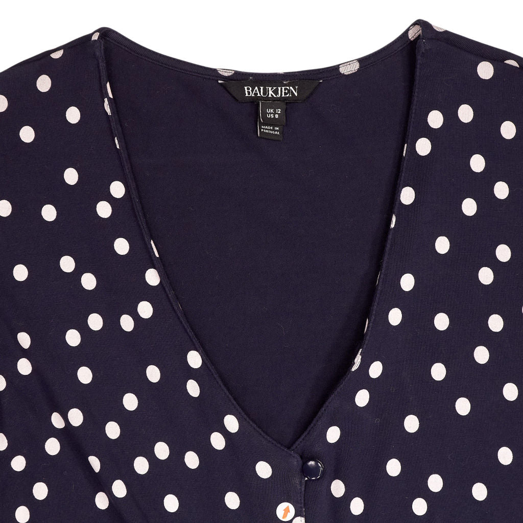 Baukjen Navy Polka Dot Dress